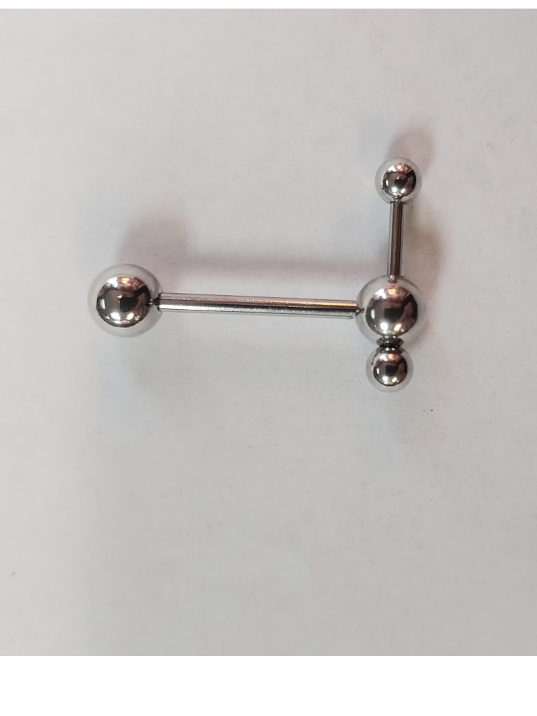 Tongue Ring Barbell 14g Teaser 16mm Surgical Steel Body Jewelry Tongue Piercing